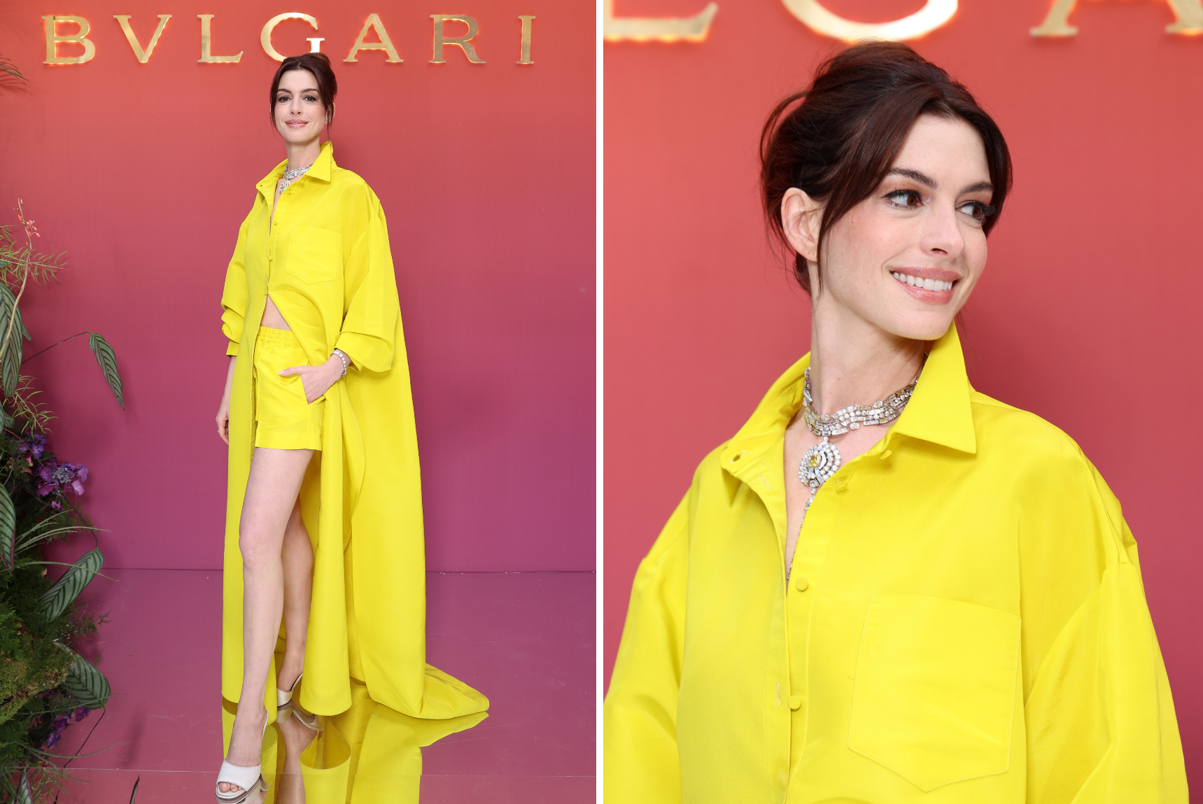 Anne Hathaway and Priyanka Chopra Attend Bulgari Gala