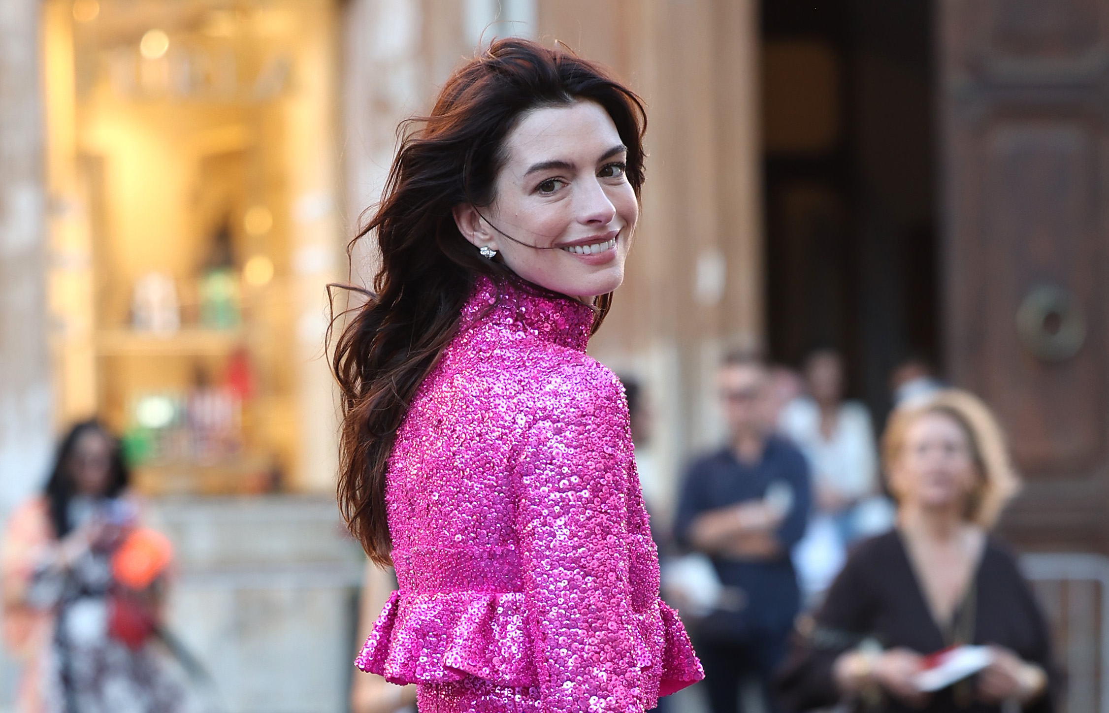 Anne Hathaway, Florence Pugh Attend Valentino's Haute Couture Show
