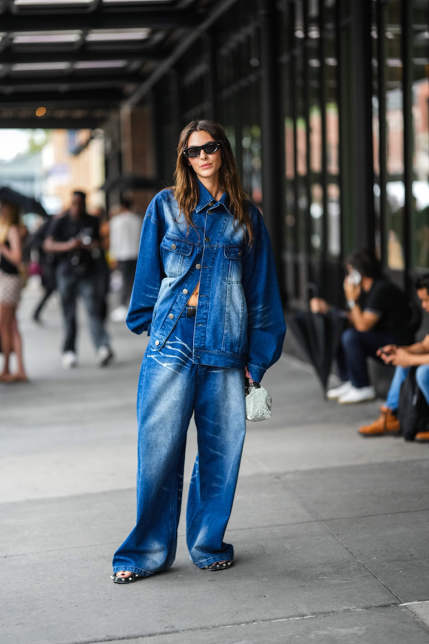 Double Denim Street Style Looks Were All the Rage During NYFW