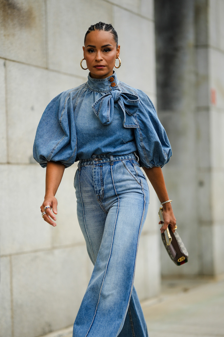 Double Denim Street Style Looks Were All the Rage During NYFW