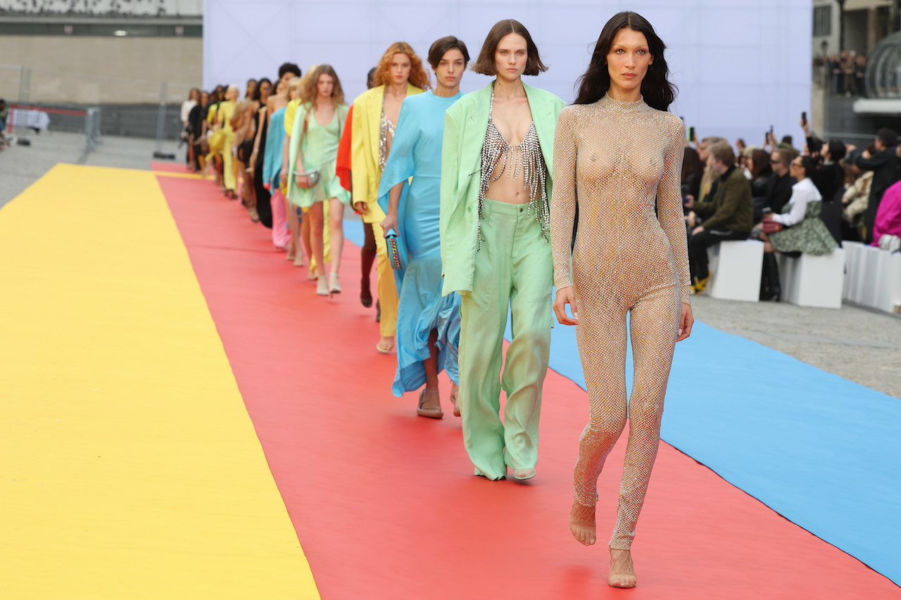 Bella Hadid Walks Two Runways With a 101 Fever at Paris Fashion Week