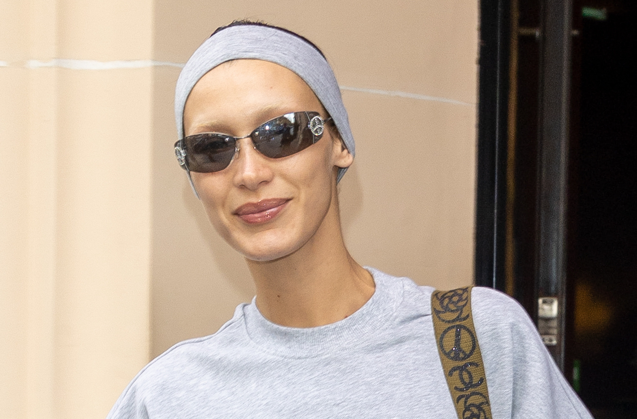 Bella Hadid's Off-Duty Look Includes Ballet Flats and Bedazzled Y2K  Sunglasses - Fashionista