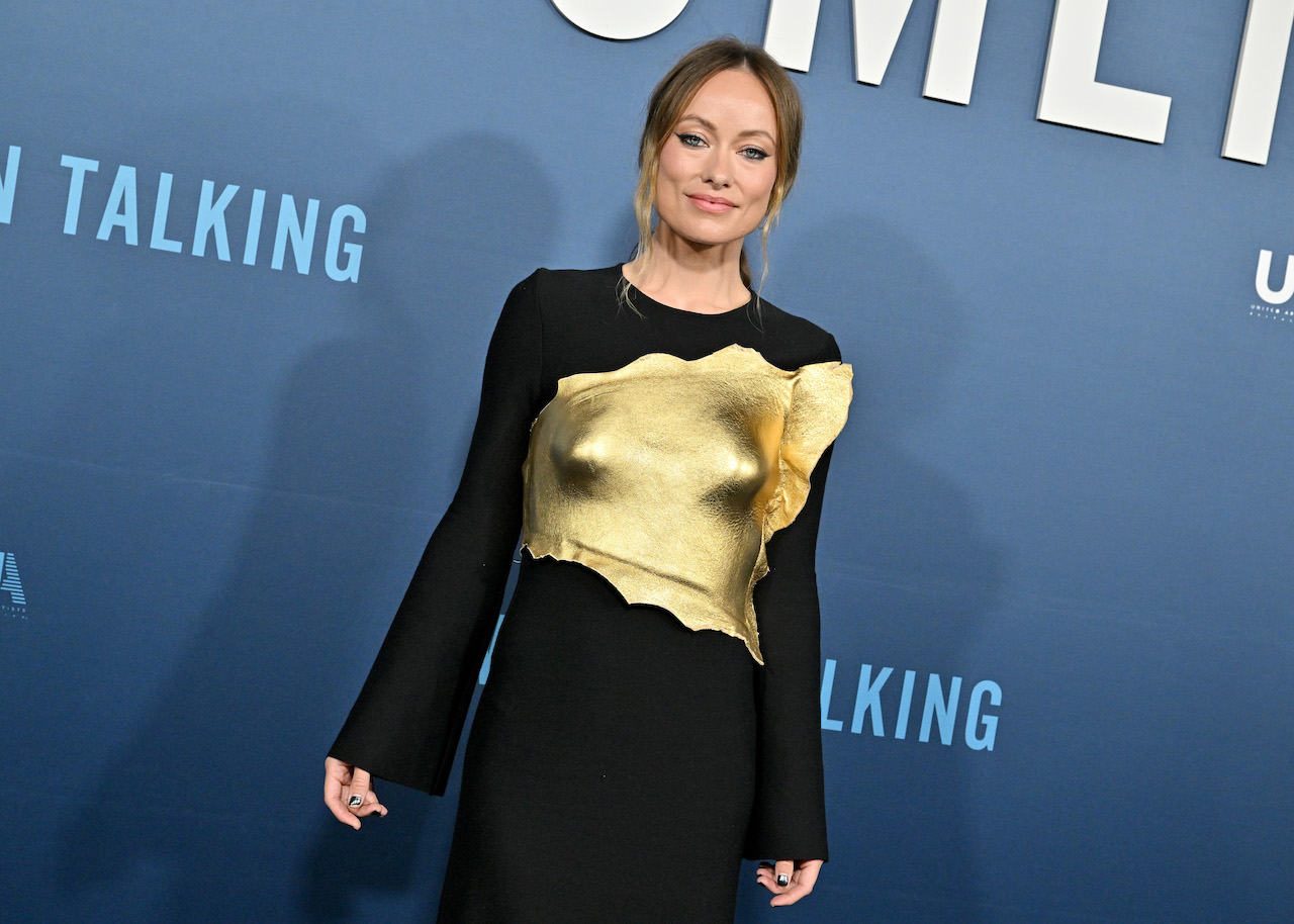 Olivia Wilde Wears a Gold Breastplate on the Red Carpet