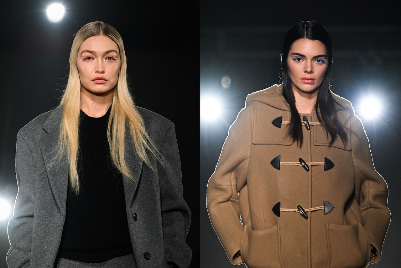 Gigi Hadid and Kendall Jenner Walk the Prada Runway Show