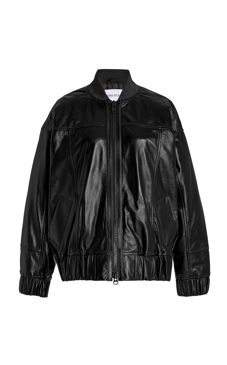 Shop Hailey Bieber's Vintage Leather Jacket