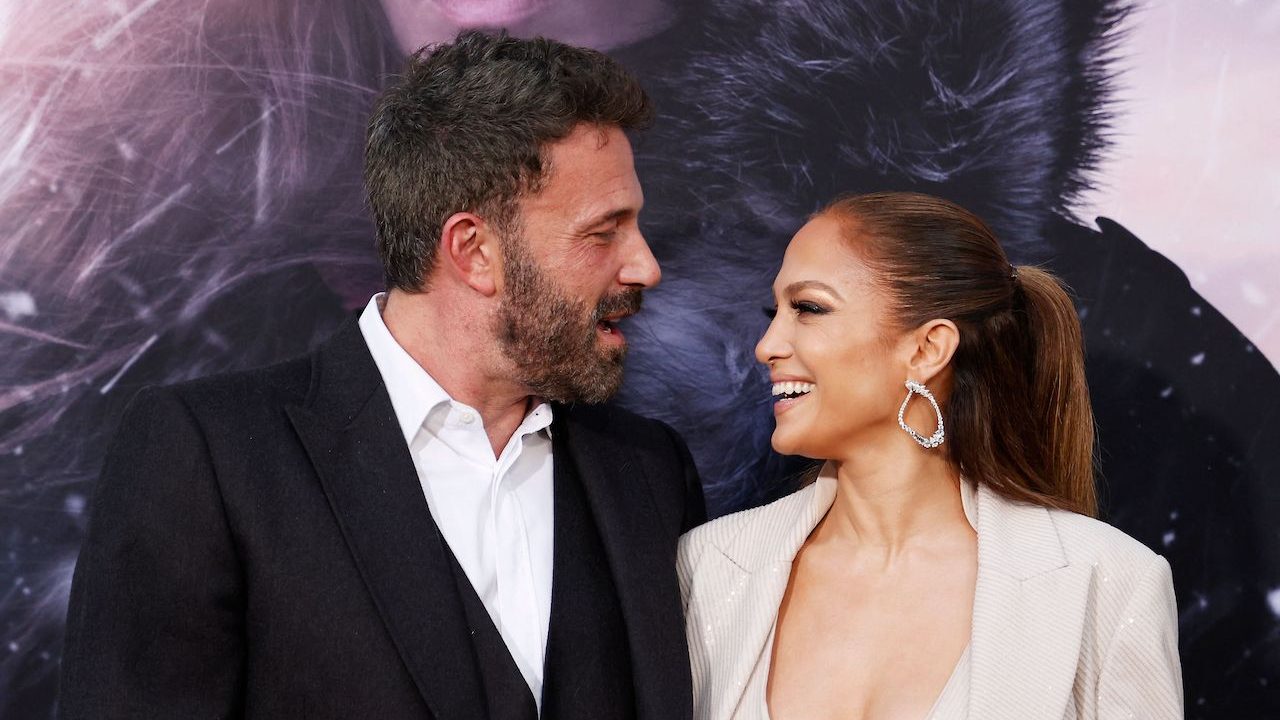 Jennifer Lopez Kisses Ben Affleck at ‘The Mother’ Premiere