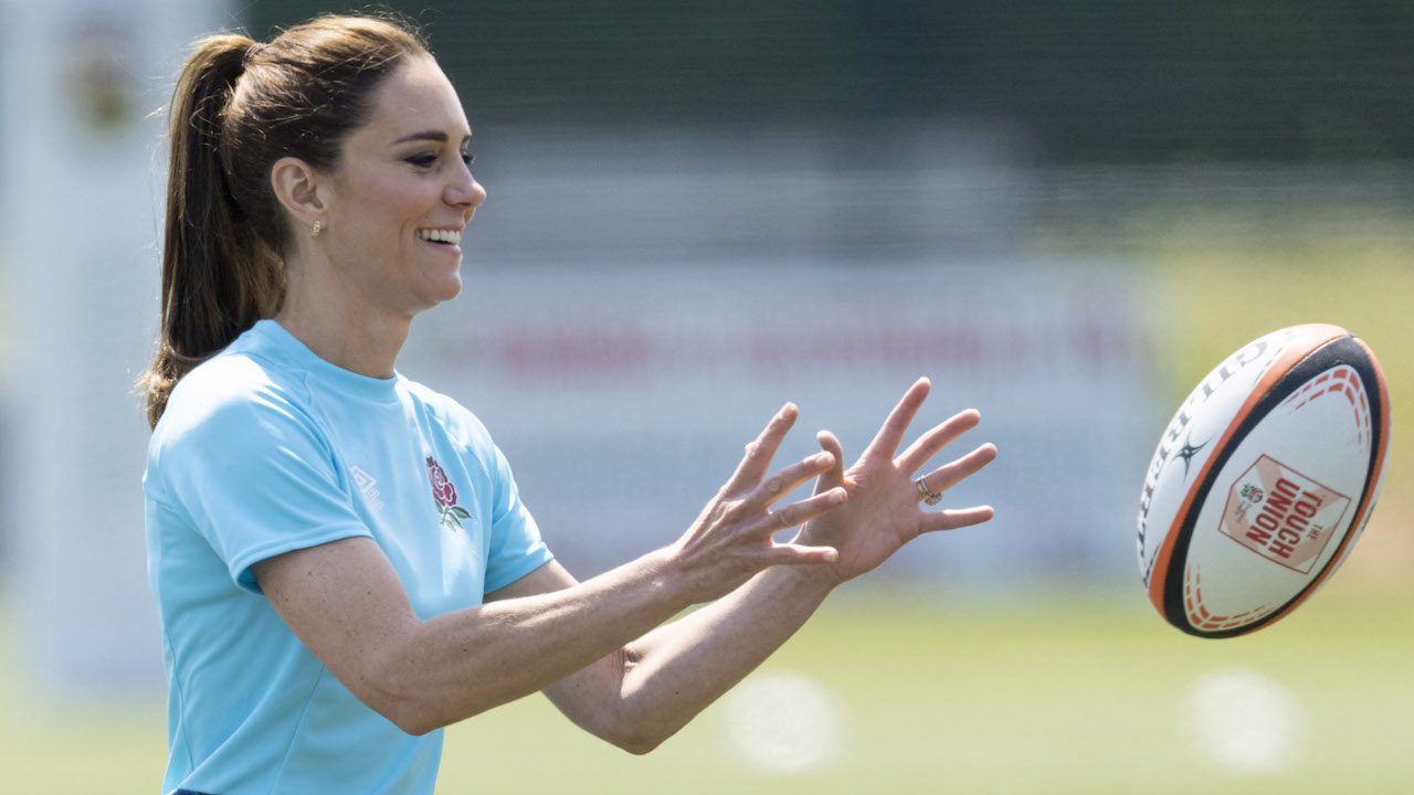 Kate Middleton Wore Her Most Casual Look Playing Rugby