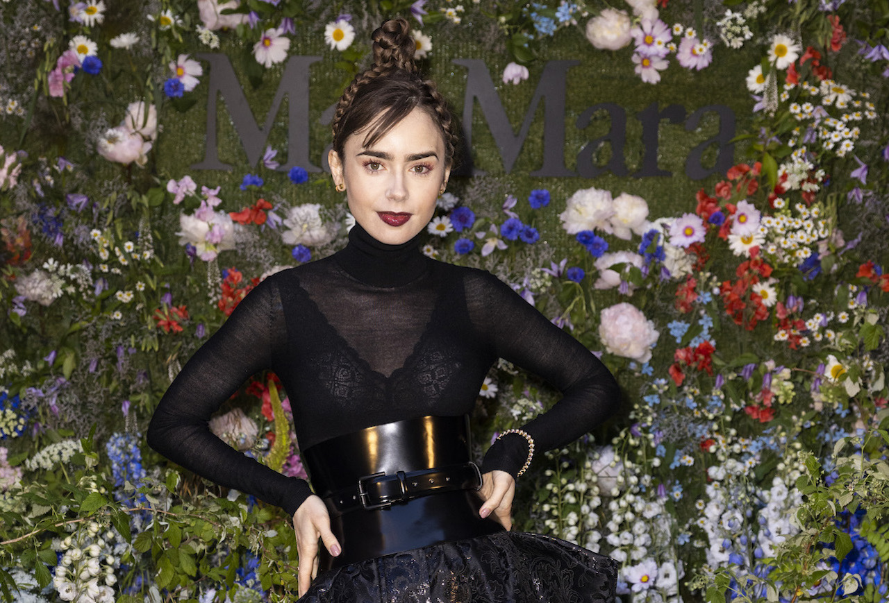 Lily Collins Switches Up Her Style from DaytoNight for Max Mara