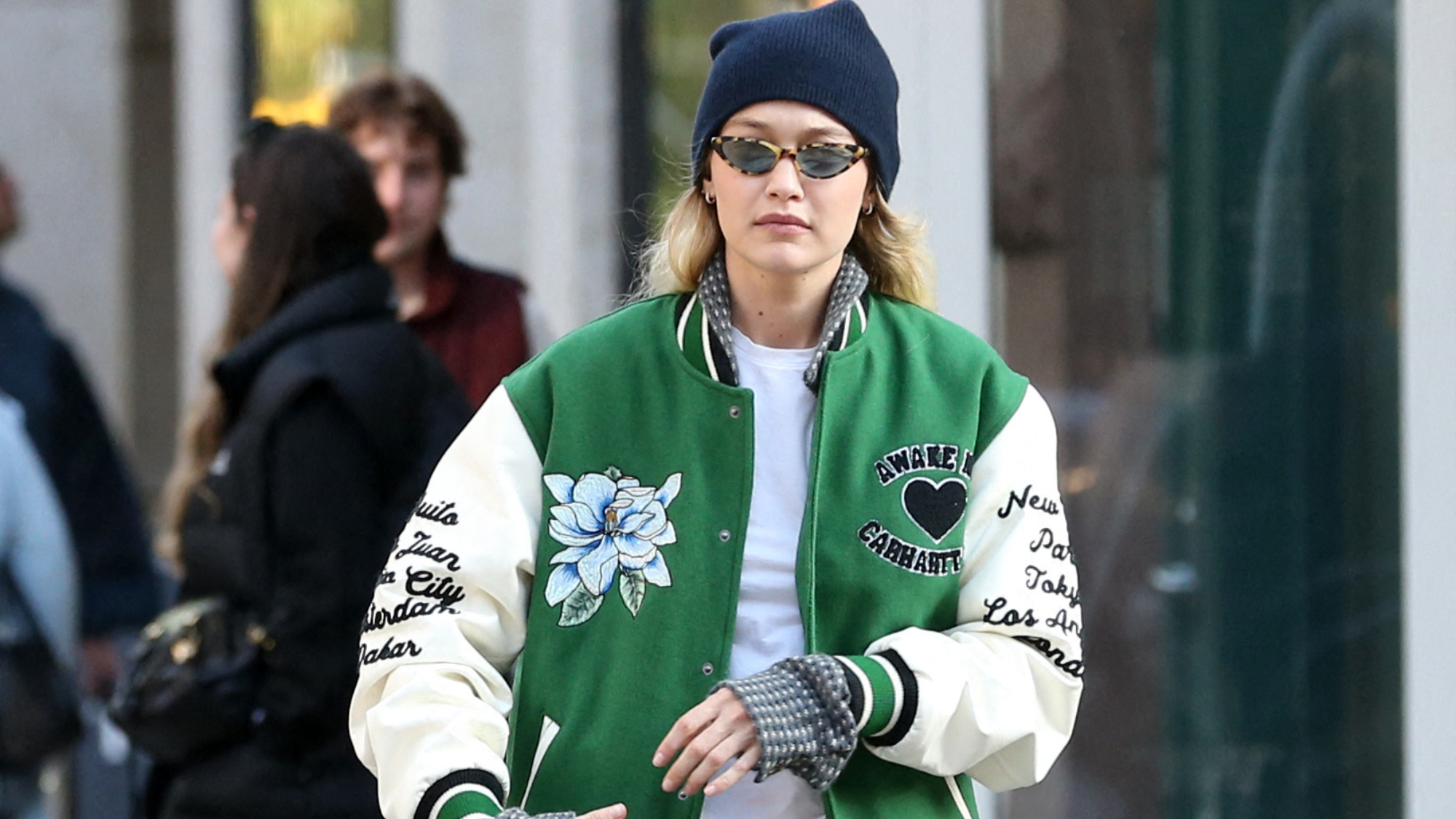 Celebrated model Gigi Hadid reinforces the latest fashion trend - the 'Tomboy Look.' 