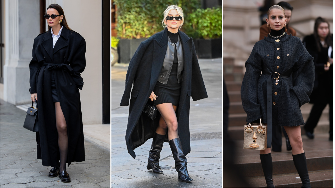 7 All-Black Outfits to Rule the Winter Streets