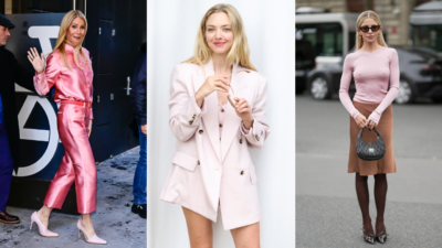 Pictured (L-R): Gwyneth Paltrow, Amanda Seyfried, Caroline Daur; Photo Credits: Getty Images