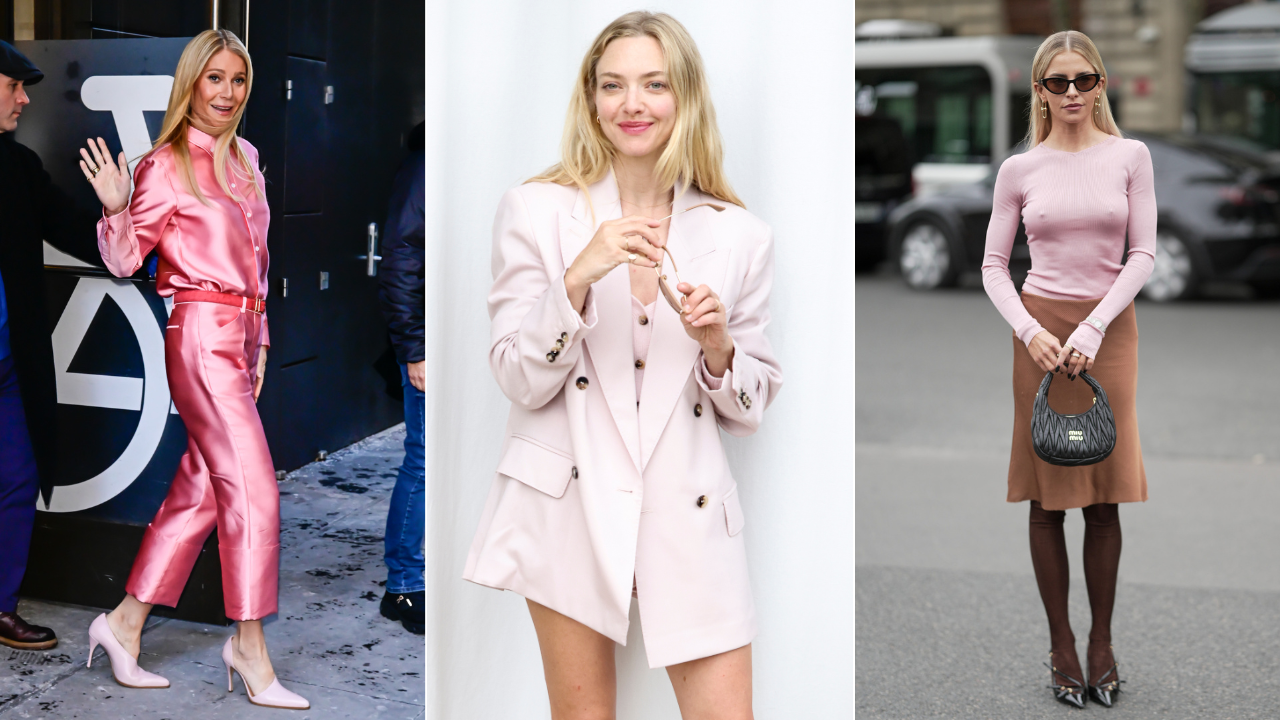 Pictured (L-R): Gwyneth Paltrow, Amanda Seyfried, Caroline Daur; Photo Credits: Getty Images