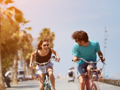 couple-summer-bikes-happy-friends-love