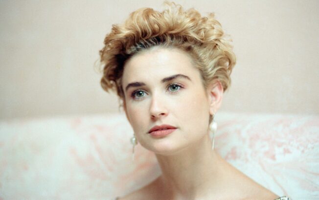 Demi Moore at the Deauville Festival in 1990.