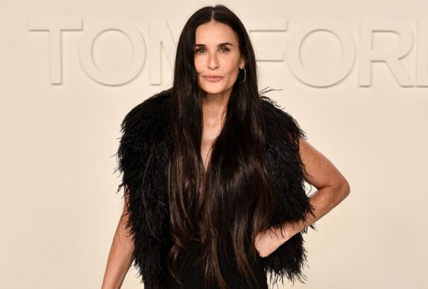 Demi Moore in February 2020 at the Tom Ford fashion show.