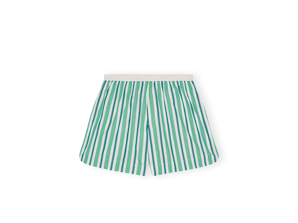 Ganni-short-stripes