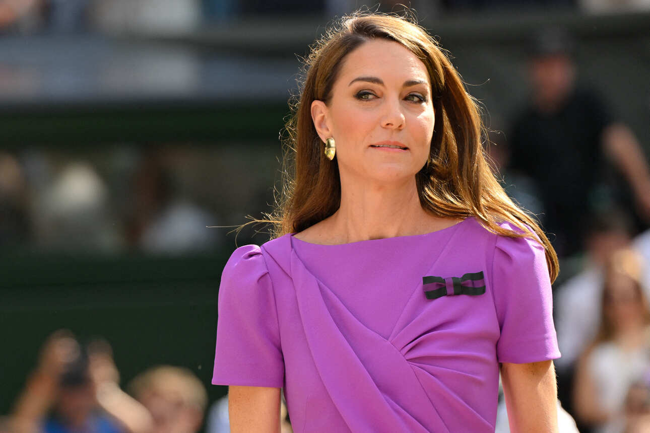 princess kate purple dress wimbledon PHOTOS: Kate Middleton Attends Wimbledon Final After Cancer Diagnosis