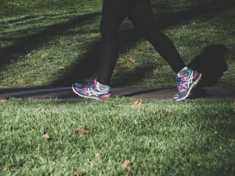 sport-shoes-grass-exercise-walking