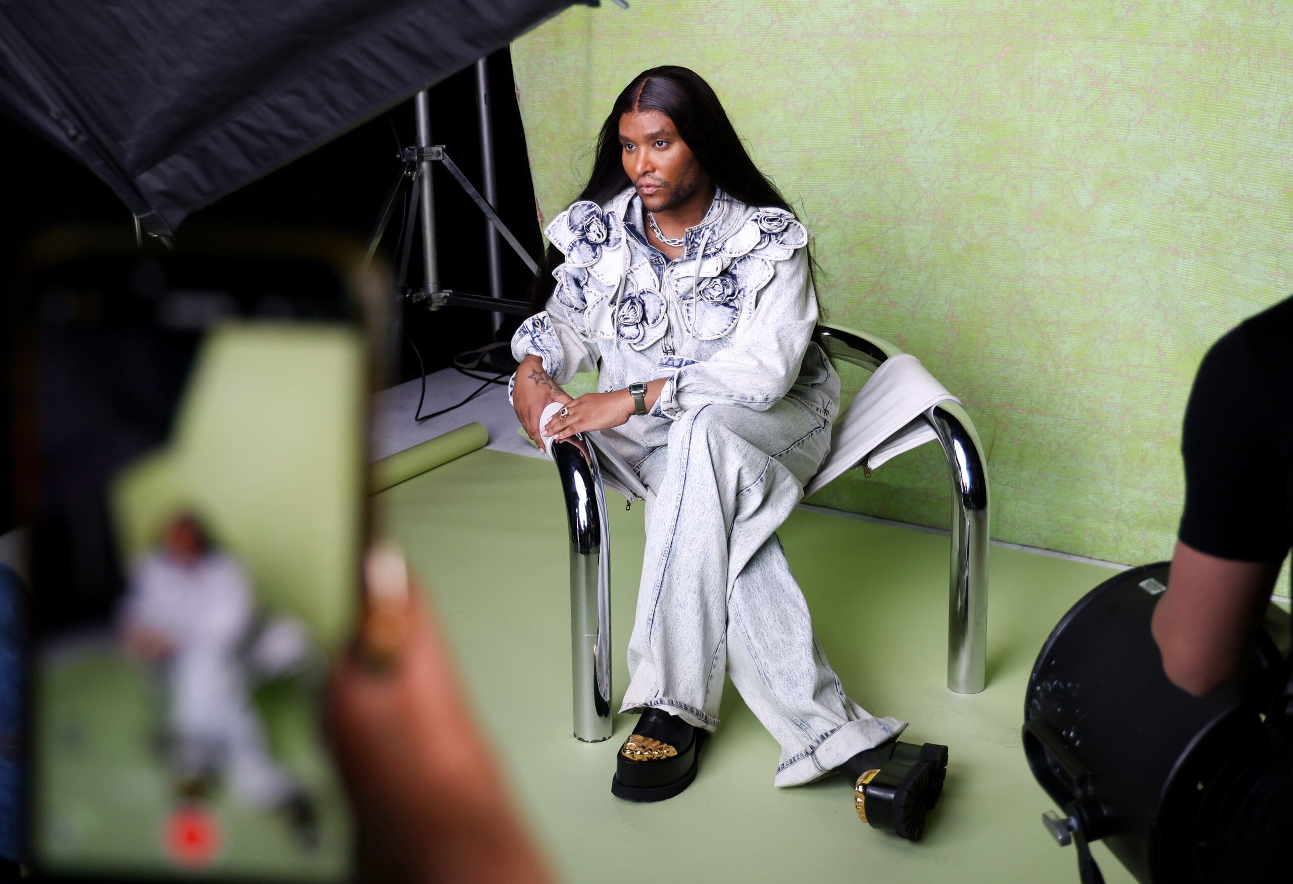 Law Roach, stylist to Zendaya and Celine Dion, in Los Angeles, California