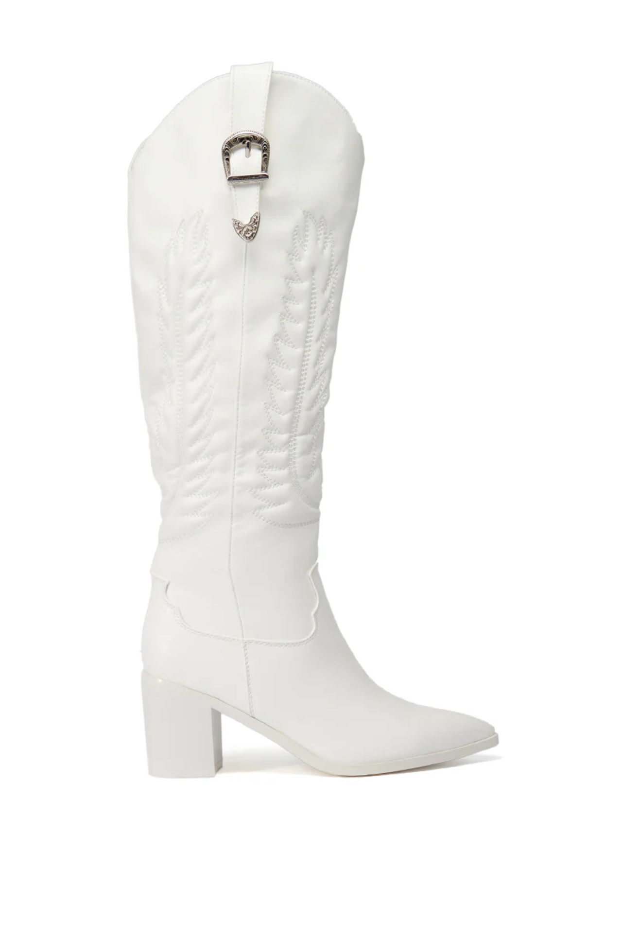 AKIRA AZALEA WANG PAMELA WHITE WESTERN BOOT