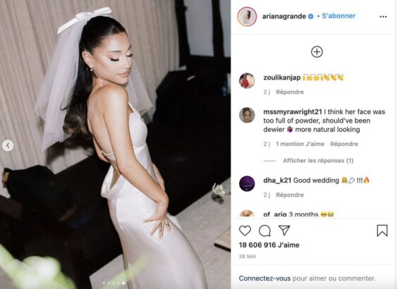 Celebrity Wedding Dresses: Ariana Grande's Wedding DressAriana Grande married Dalton Gomez in May 2021 in a minimalist Vera Wang gown.