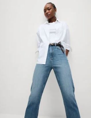 M&S has re-released the high-waisted cropped slim fit jeans for 2025 at just $57.99.