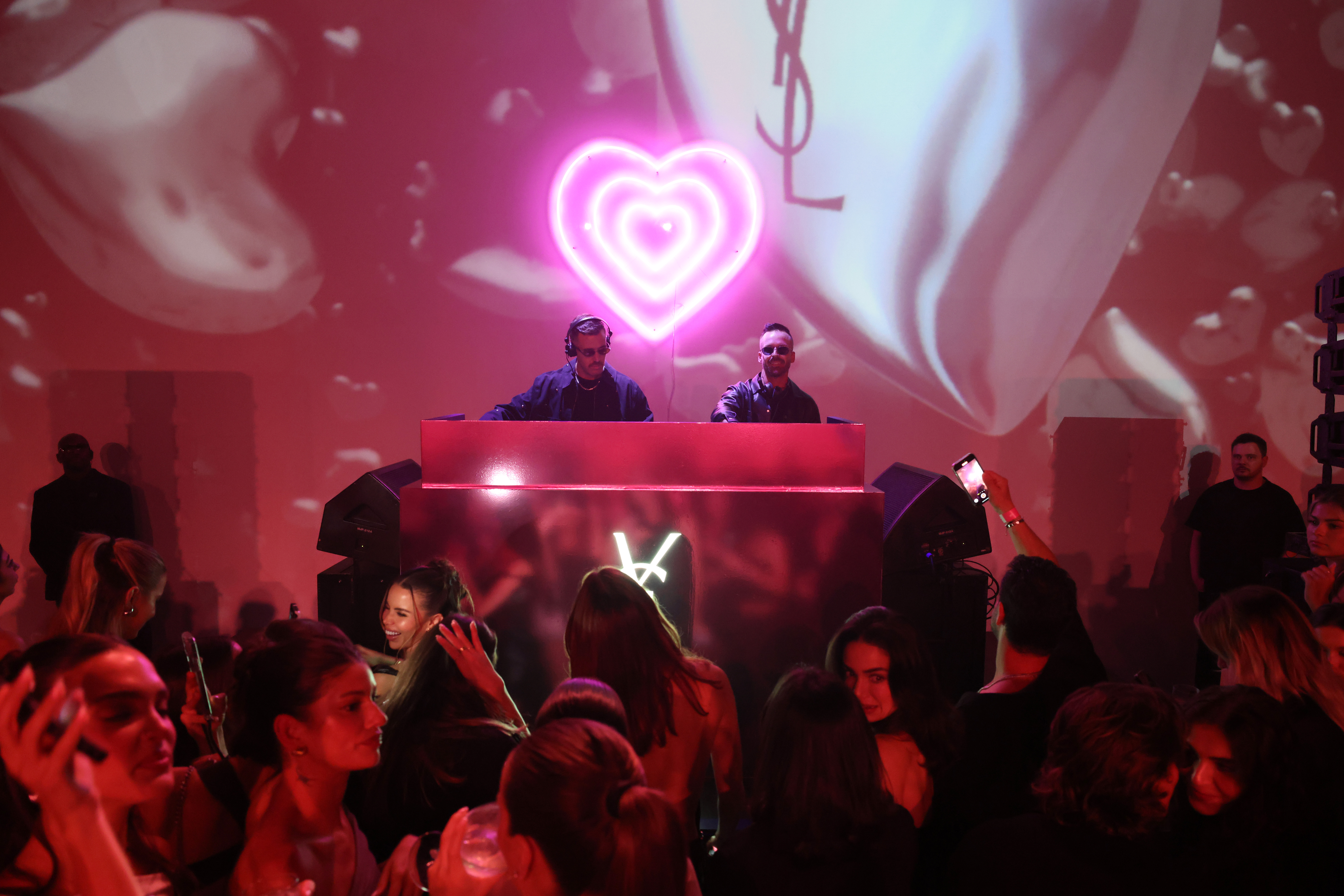 James Hunt and Jon George of RÜFÜS DU SOL perform during YSL Beauty’s LOVE CLUB in Miami in Celebration of Self-Expression on April 04, 2025 in Miami, Florida. (Photo by Alexander Tamargo/Getty Images for YSL Beauty)
