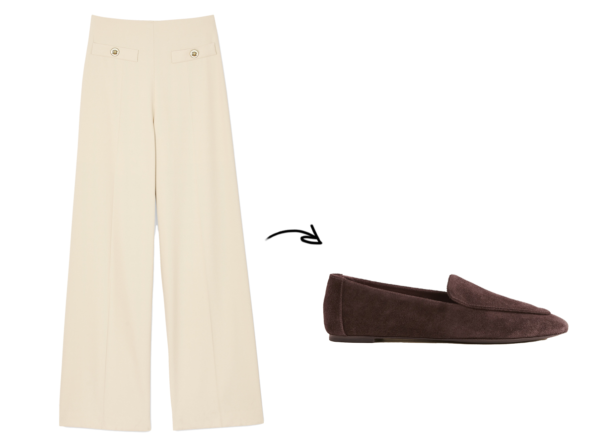 wide-leg-white-pants-with-brown-shoes