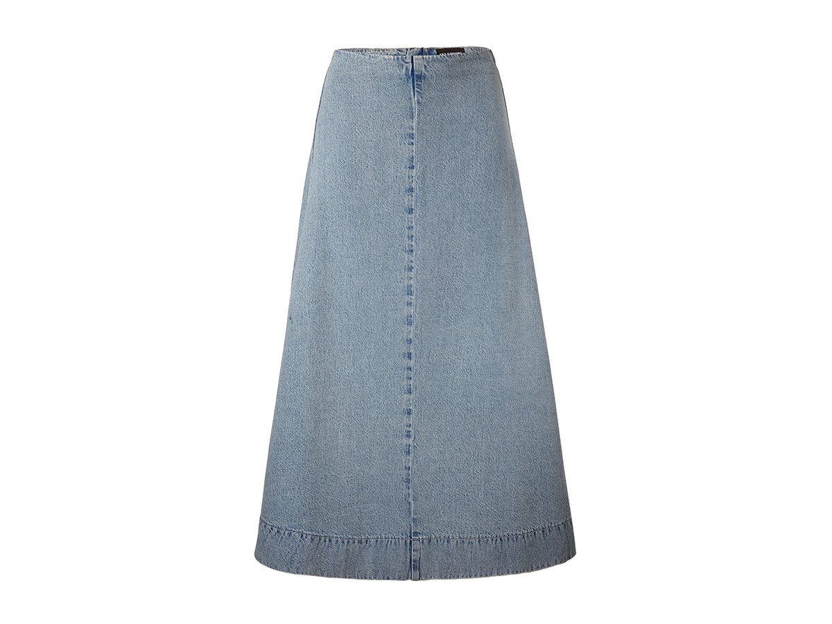 les-copains-plain-denim-skirts