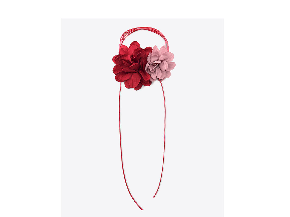 accessory-flower-pink-red-zara-chocker