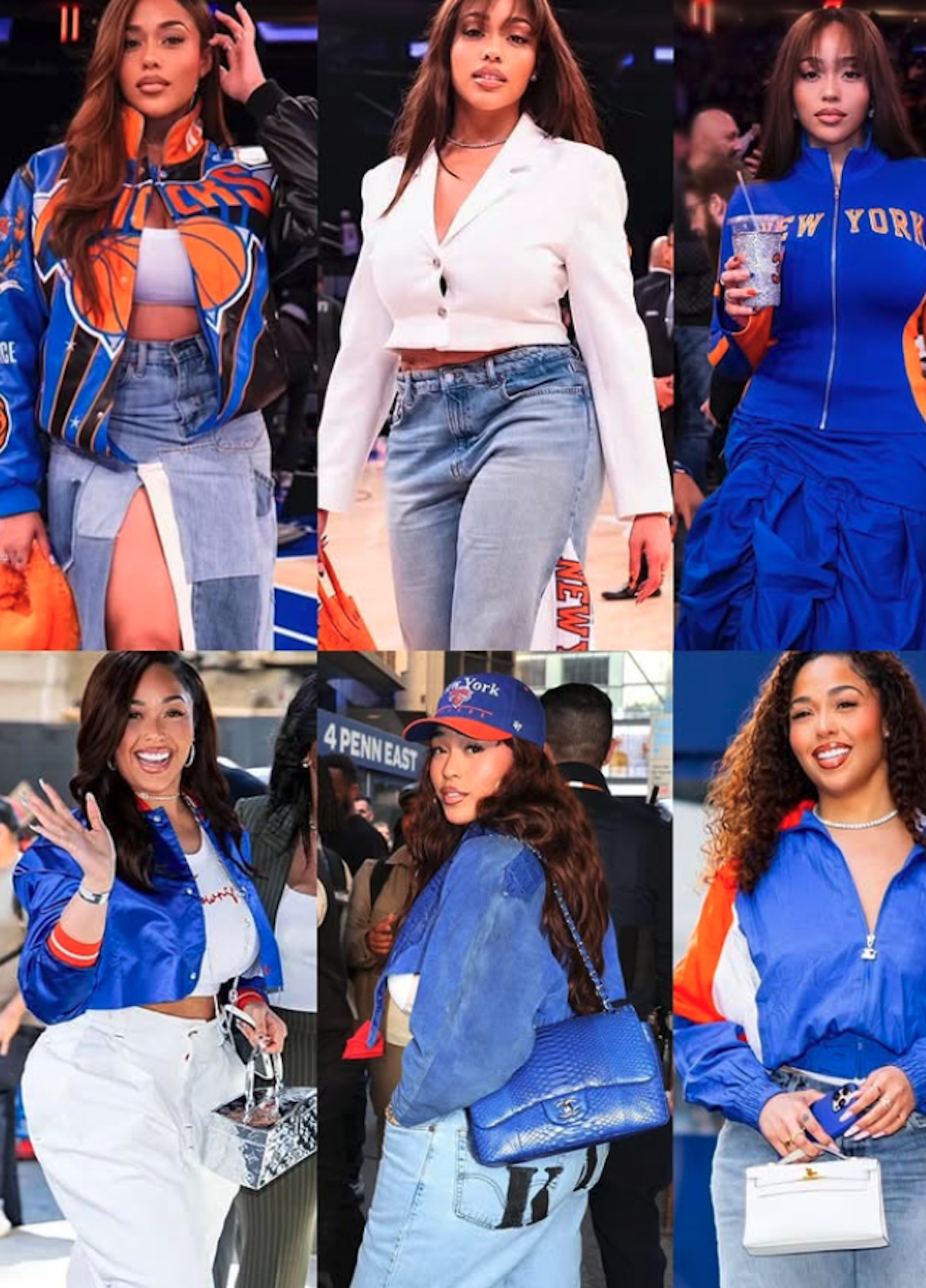 Knicks celebrity courtside fashion