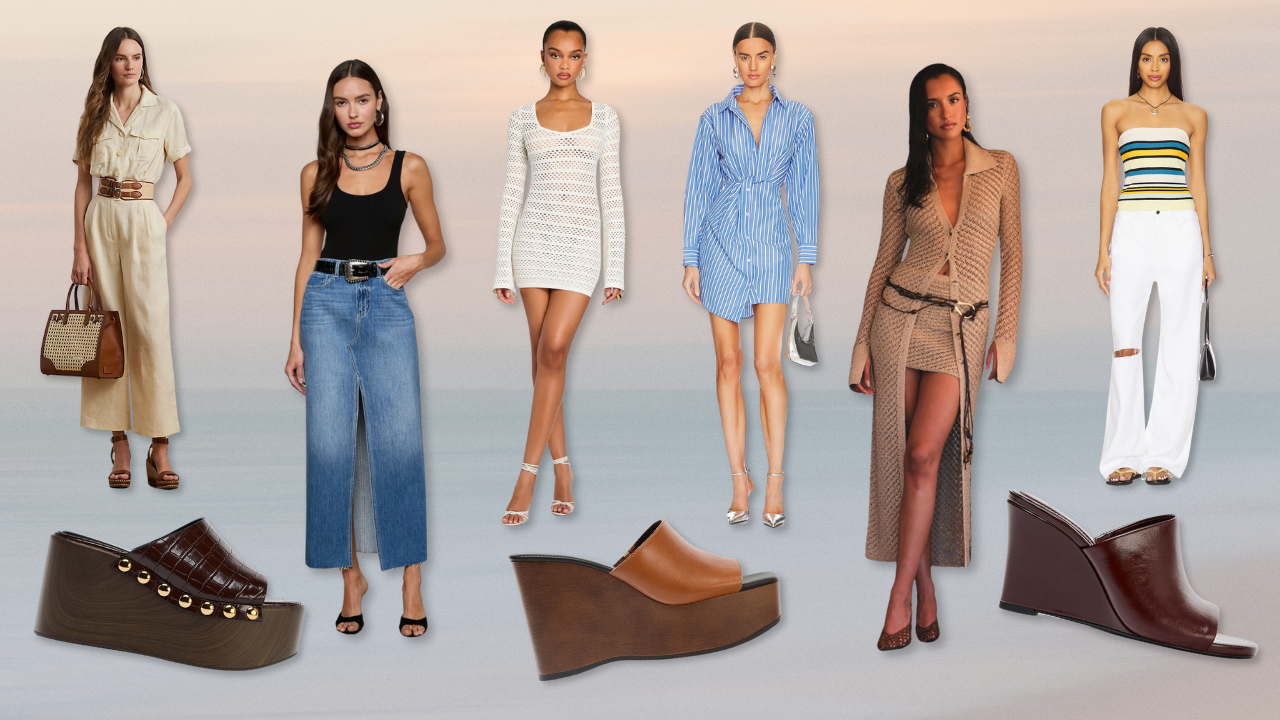 summer outfitting ideas to pair with Zara wedge sandals