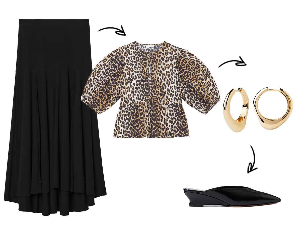 black-shirt-animal-printed-top-earrings-black-shoe