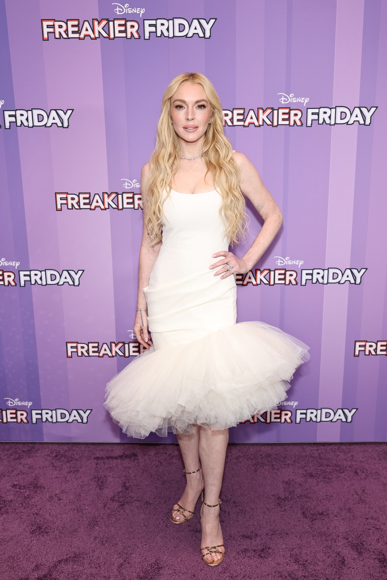 Lindsay Lohan July press outfits