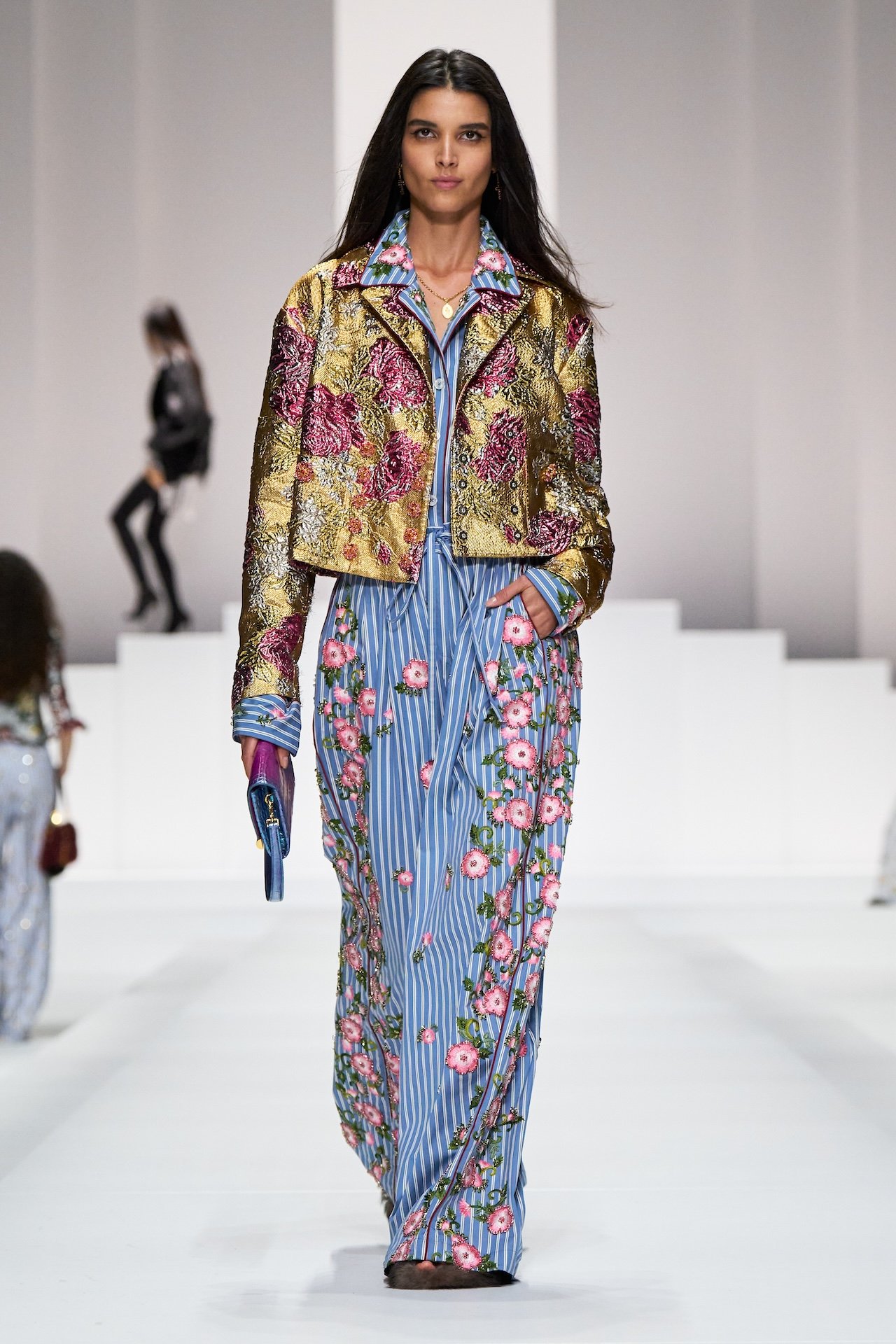 Milan Fashion Week SS26 trends: Metallics