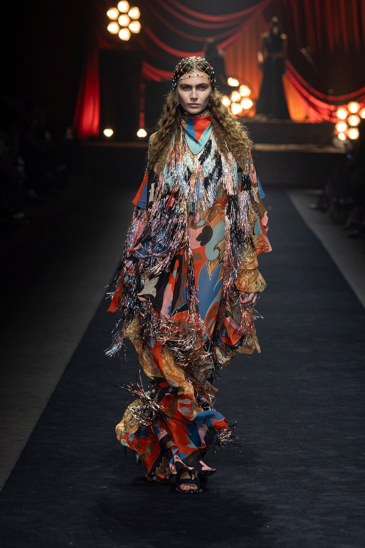 Milan Fashion Week SS26 trends: Fringe and sequins