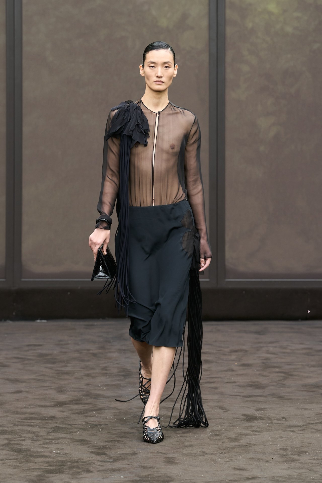 Milan Fashion Week SS26 trends: Sheer and chiffon