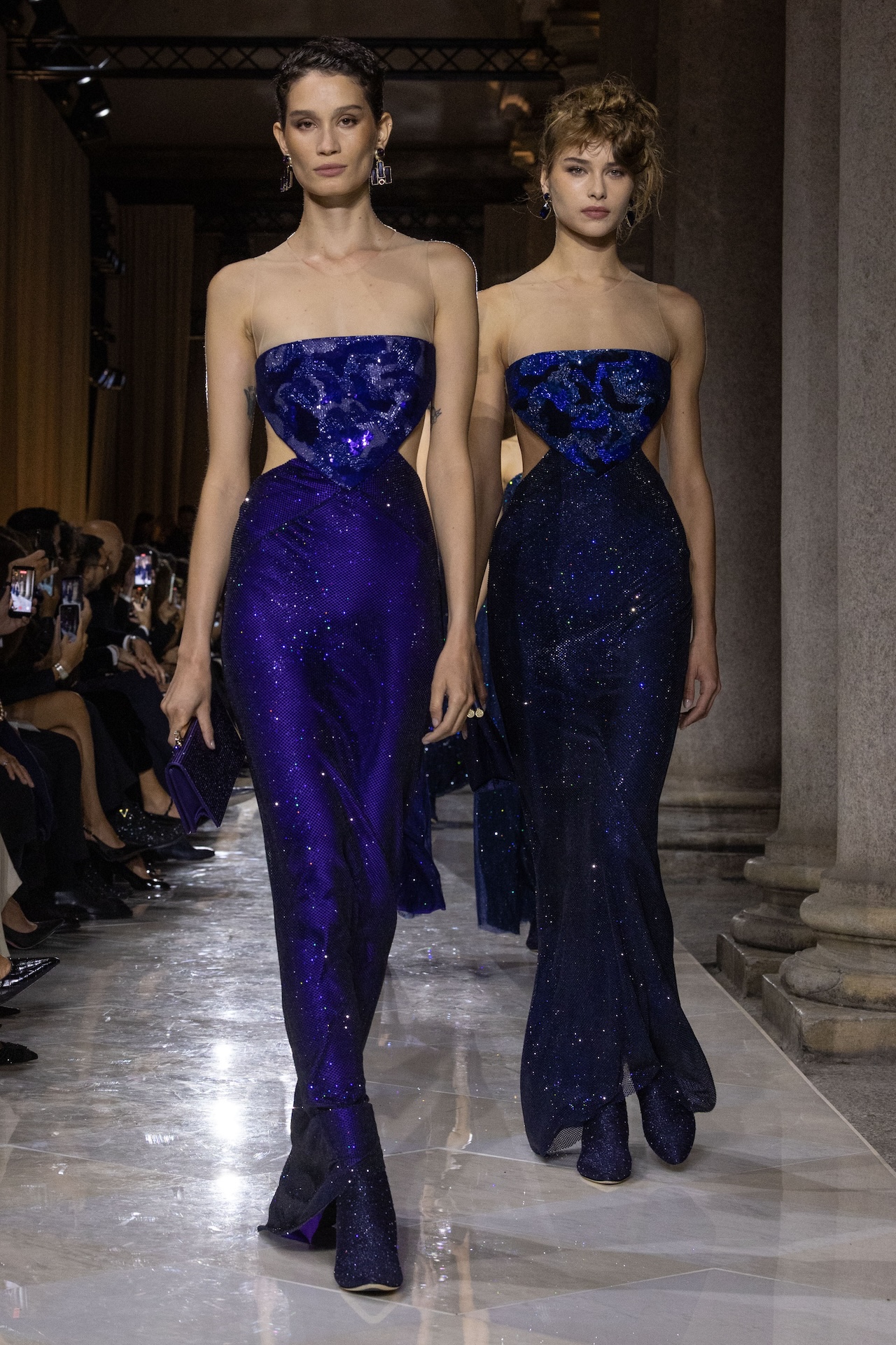 Milan Fashion Week SS26 trends: Fringe and sequins