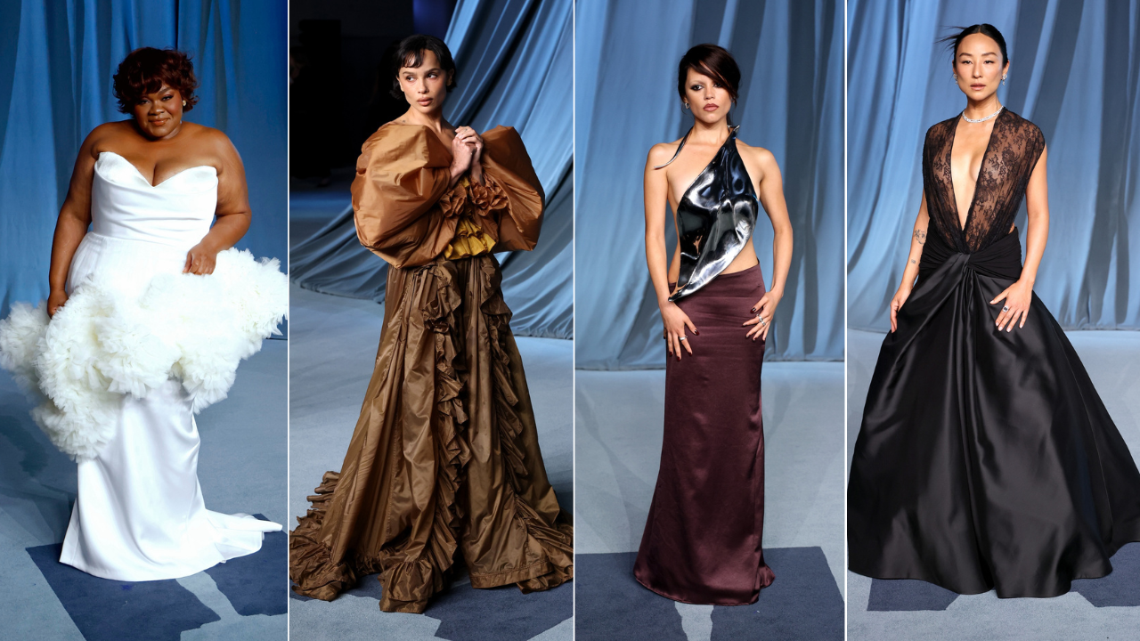 Pictured (L-R): Da'Vine Joy Randolph, Zoë Kravitz, Jenna Ortega, Greta Lee attend the 5th Annual Academy Museum Gala