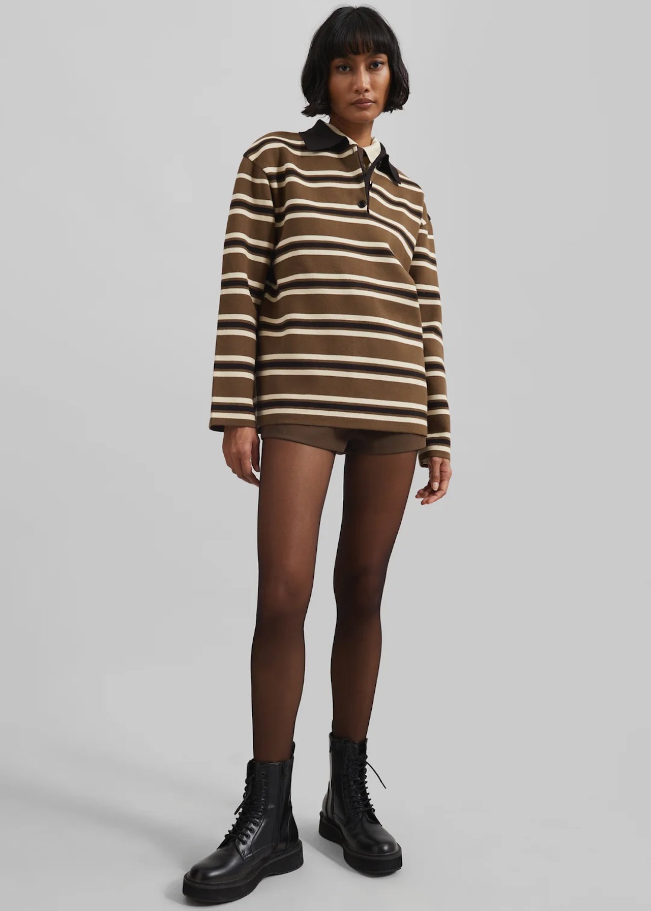 Fall capsule wardrobe: THE FRANKIE SHOP ROYAN STRIPED POLO