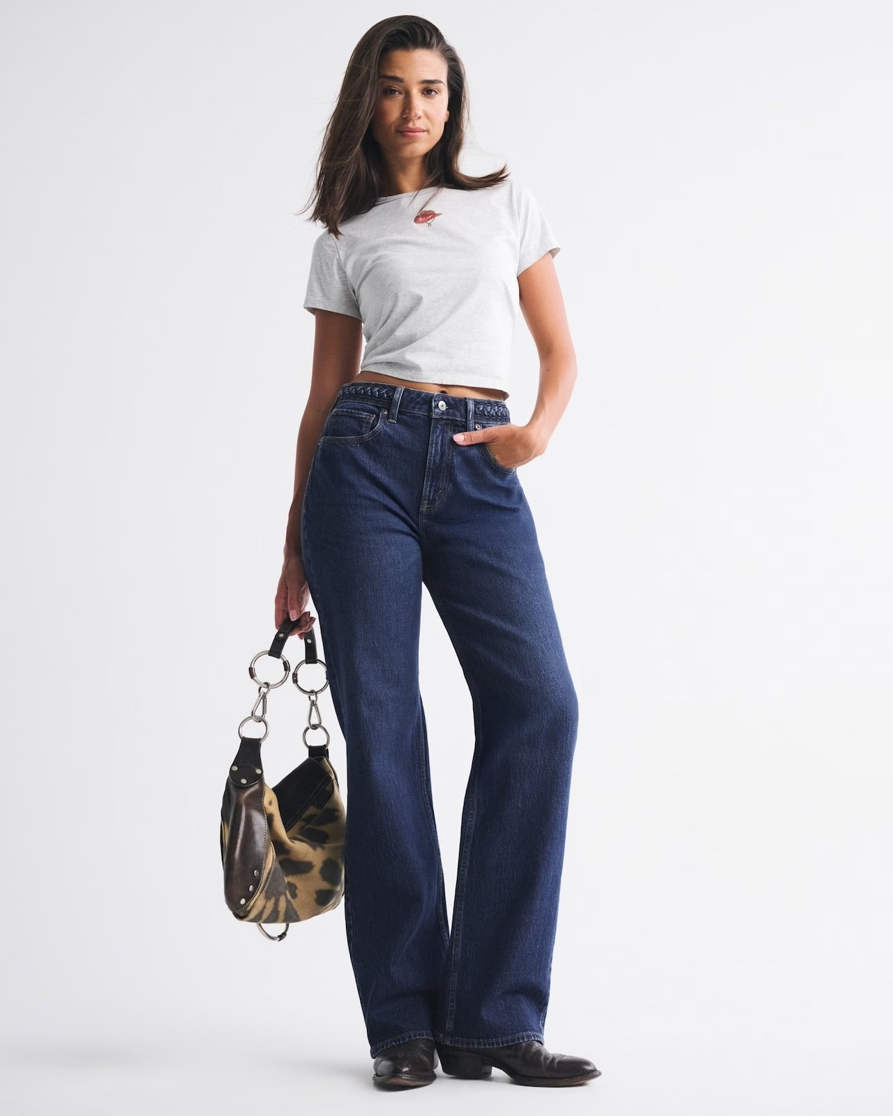 ABERCROMBIE & FITCH CURVE LOVE HIGH RISE 90S RELAXED JEAN