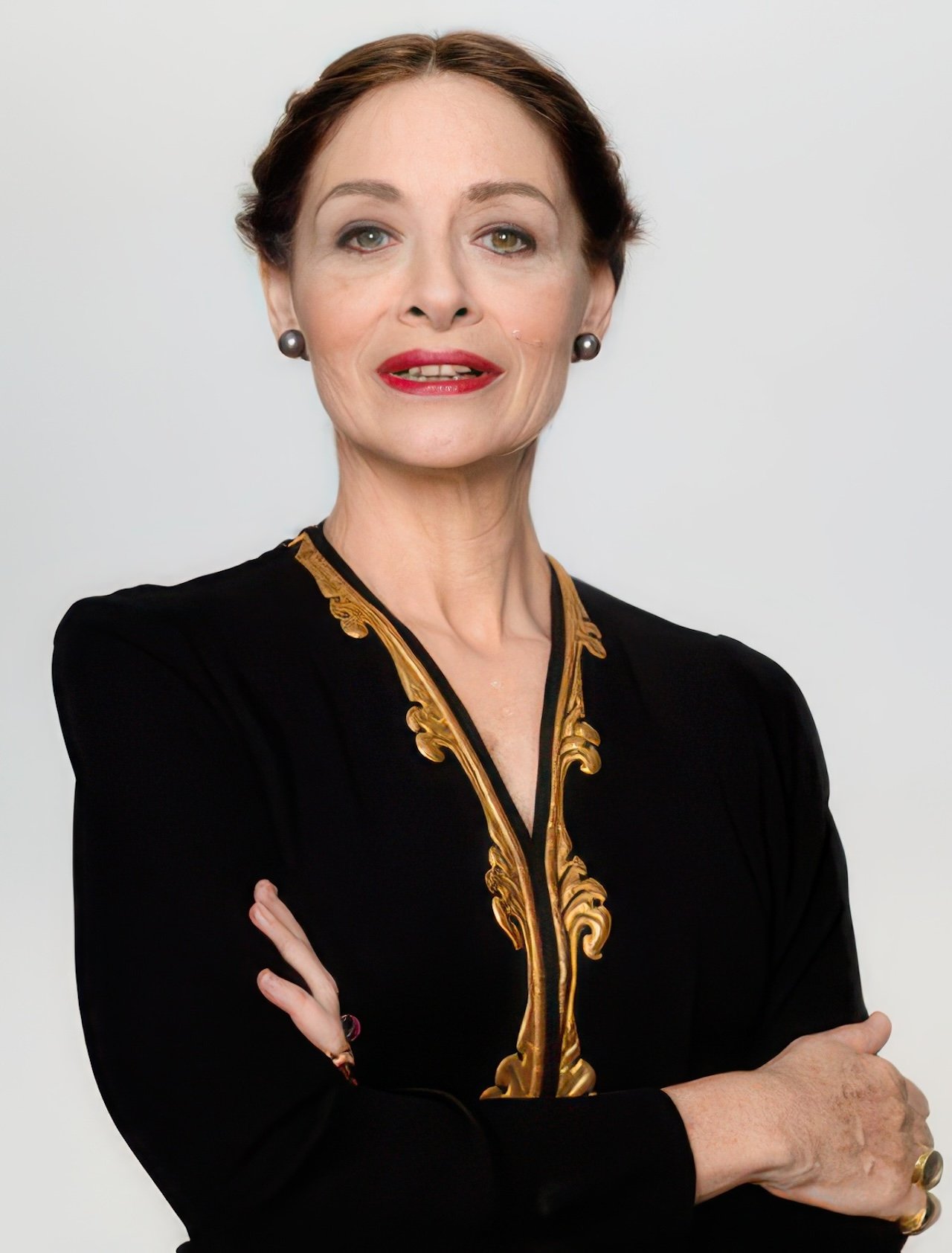 The author in 2008 wearing the Schiaparelli (or Louiseboulanger) 1930s jacket © Brigitte Lacombe