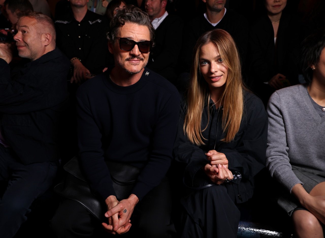 Pedro Pascal and Margot Robbie attend the Chanel Womenswear Spring/Summer 2026 show as part of Paris Fashion Week