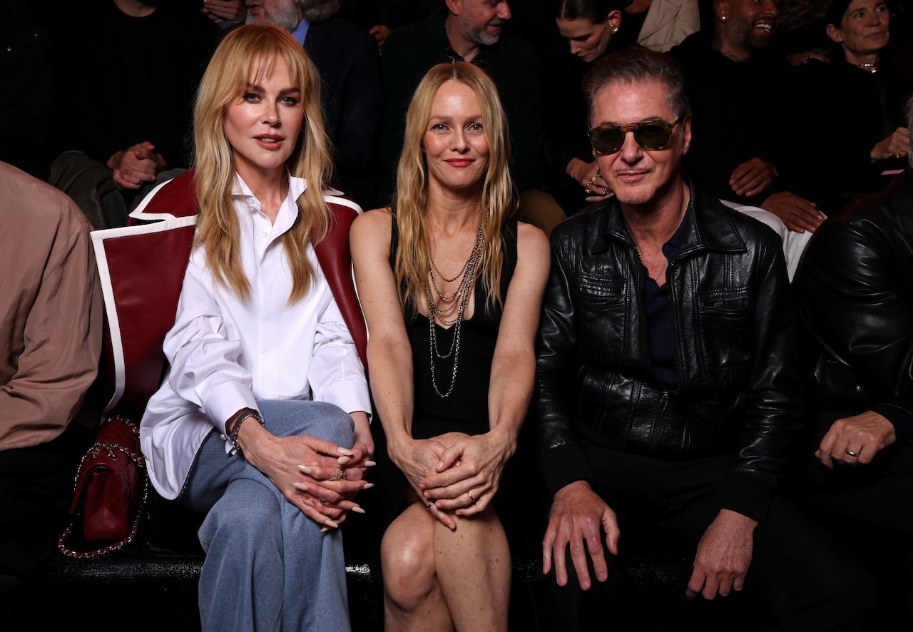 Nicole Kidman, Vanessa Paradis and Étienne Daho attend the Chanel Womenswear Spring/Summer 2026 show as part of Paris Fashion Week