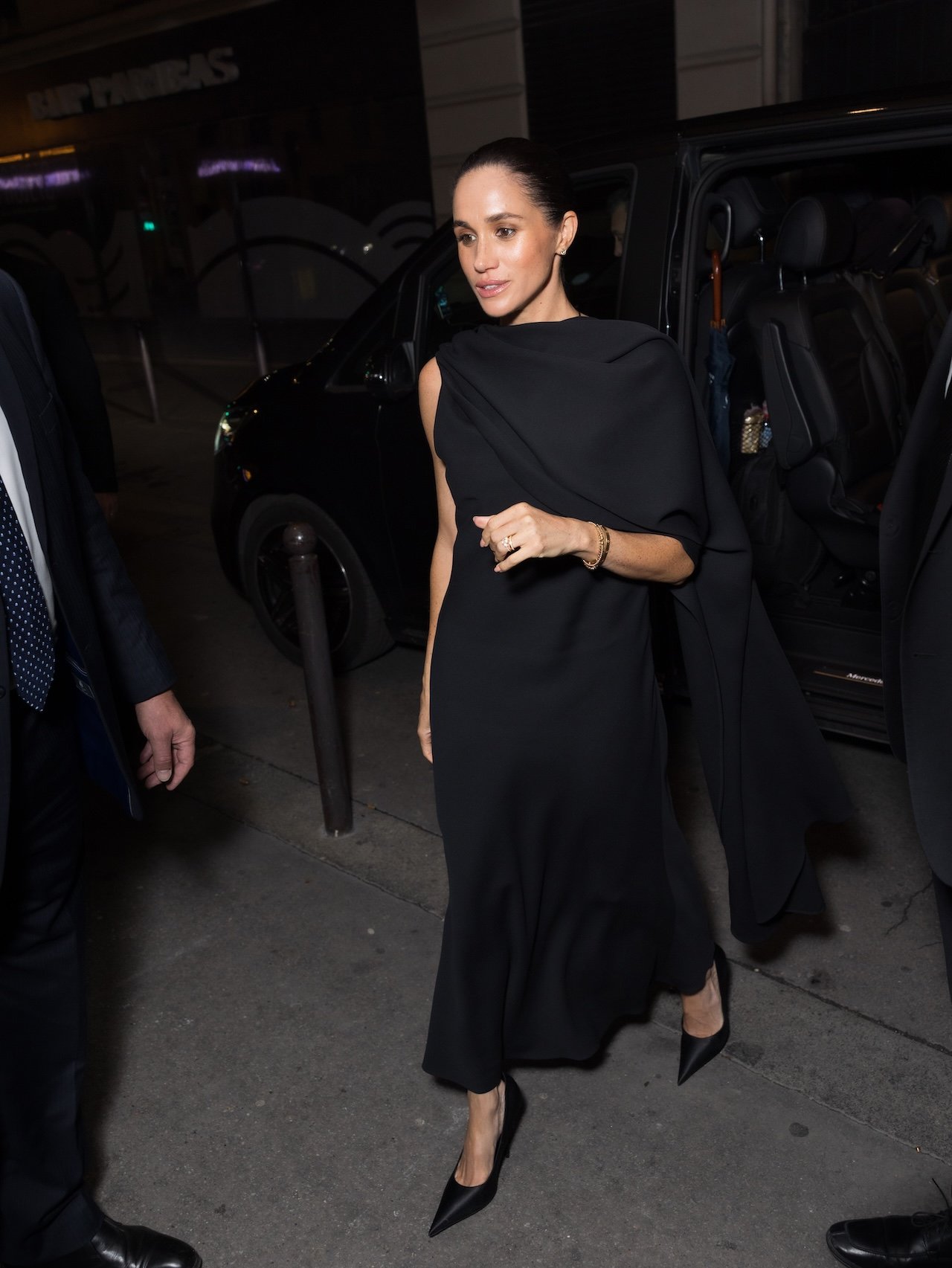 Meghan Markle, Duchess of Sussex attends the Balenciaga Womenswear Spring/Summer 2026 show at Paris Fashion Week