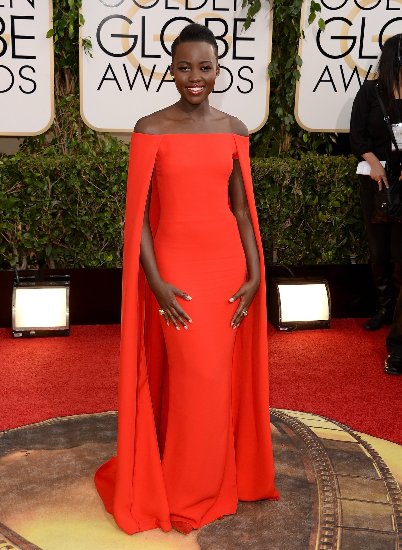 Actress Lupita Nyong'o attends the 71st Annual Golden Globe Awards