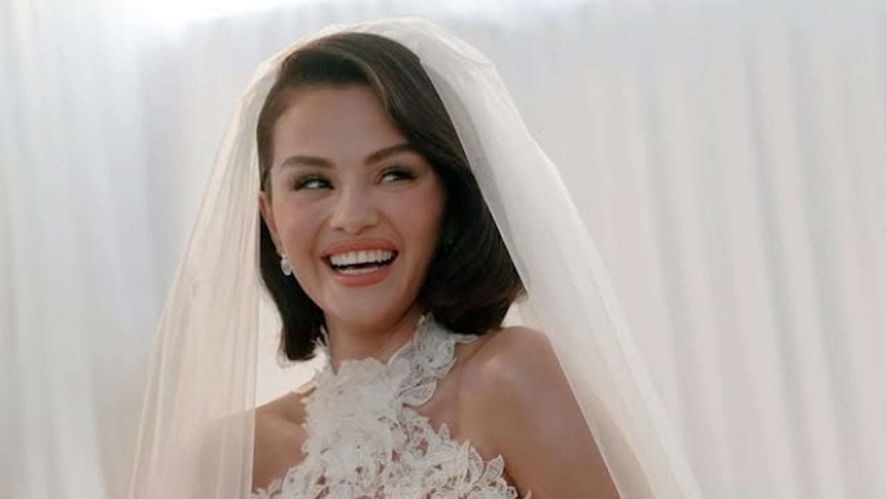 Selena Gomez on her wedding day