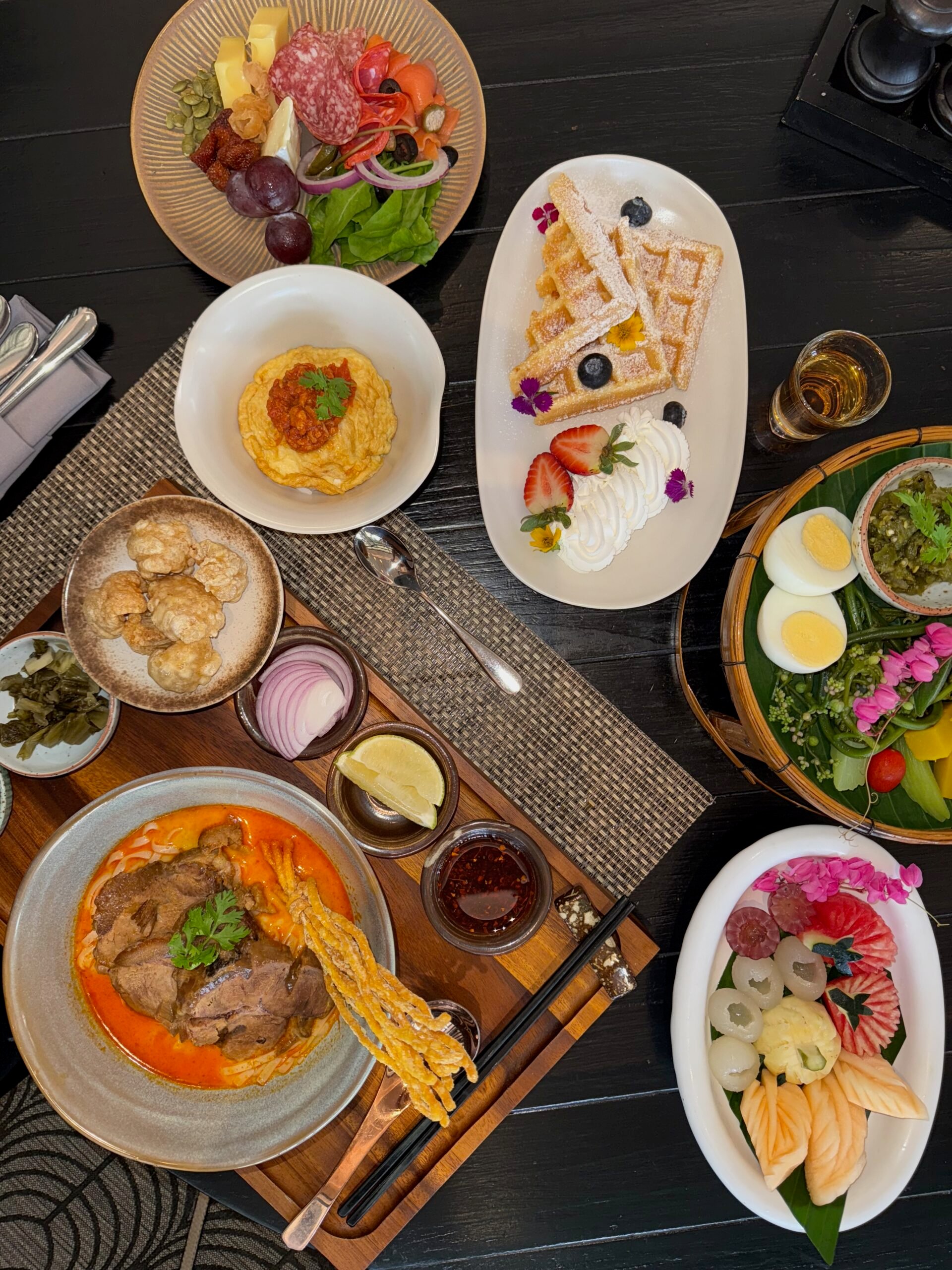 Le Méridien Chiang Rai Resort breakfast spread
