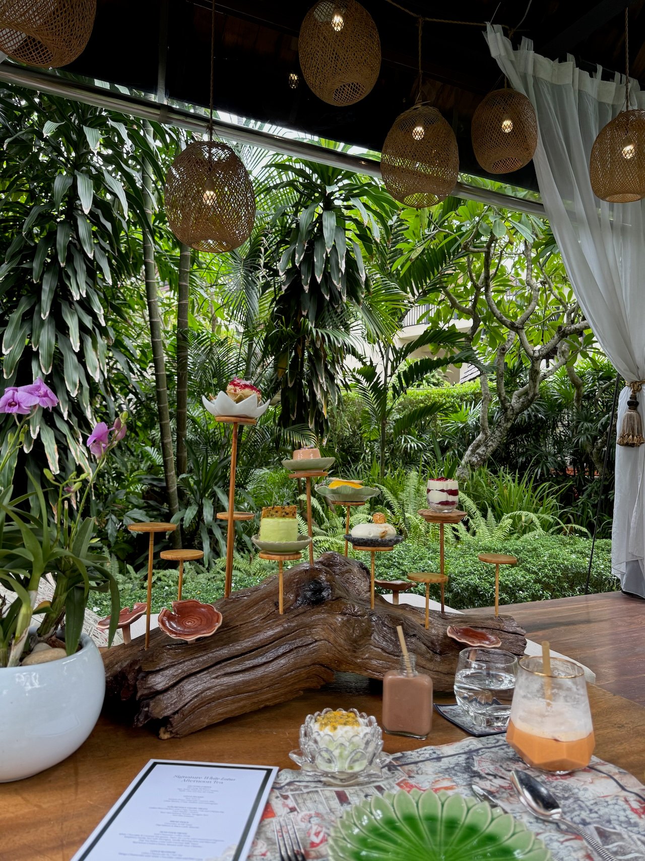 Anantara Bophut Koh Samui Resort white lotus afternoon tea