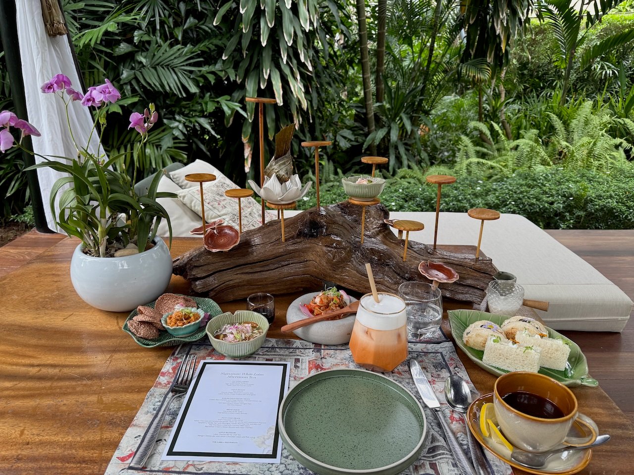Anantara Bophut Koh Samui Resort white lotus afternoon tea